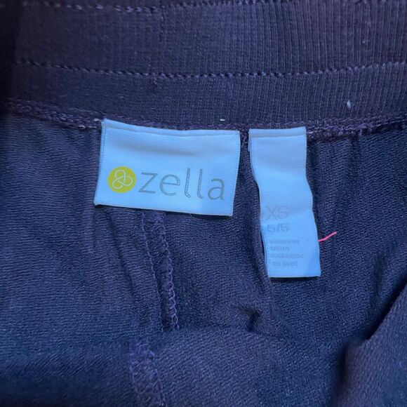 Zella Girl Take It Easy Sweatpants Size XS 5/6 Wide Leg Pants Lounge Dark Purple - Picture 4 of 7